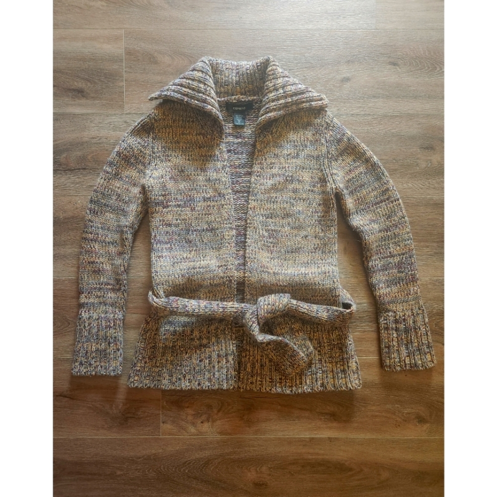 Express Belted Tie Cardigan